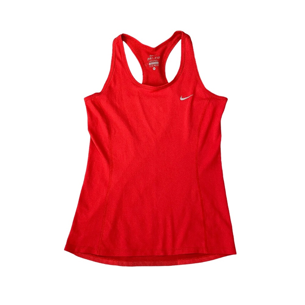 Nike Dri-Fit Women's Red Racerback Tank Top (Size: XS)